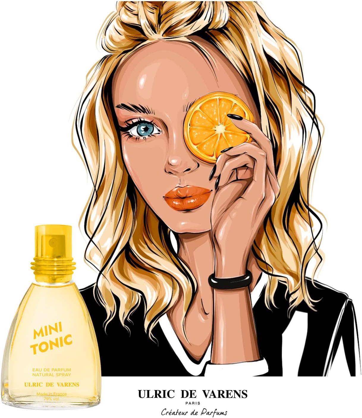 ULRIC DE VARENS - Eau de Parfum Mini Tonic - Hespéridé, Floral, Musqué - Parfum Femme - Vaporisateur - Made in France - 25 ml
