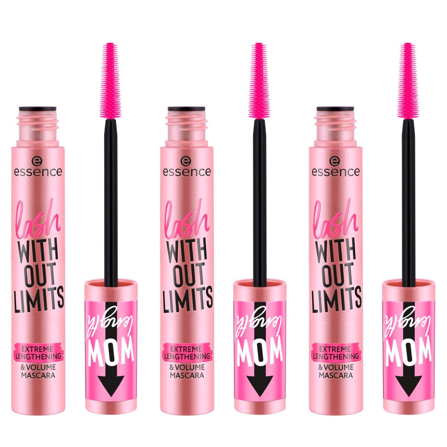 essence lash WITHOUT LIMITS EXTREME LENGTHENING & VOLUME MASCARA, longue durée, augmentant le volume, ultra noir, allongeant (13ml)