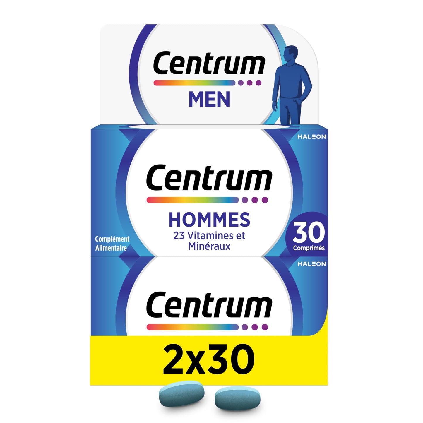 CENTRUM Women 50+ - Multivitamines et Minéraux pour Femme de +50 ans - 23 nutriments Vit D, C, B6, B12, Fer & Zinc - Complément Alimentaire Fatigue, Immunité & Soutien Cognitif - 30 Comprimés - 1 Mois