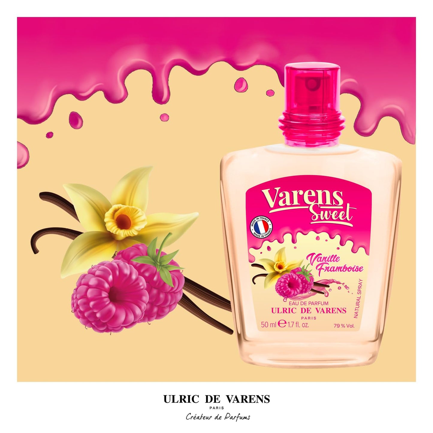 ULRIC DE VARENS - Eau de Parfum Varens - Parfum Femme - Vaporisateur - Made in France - 50 ml