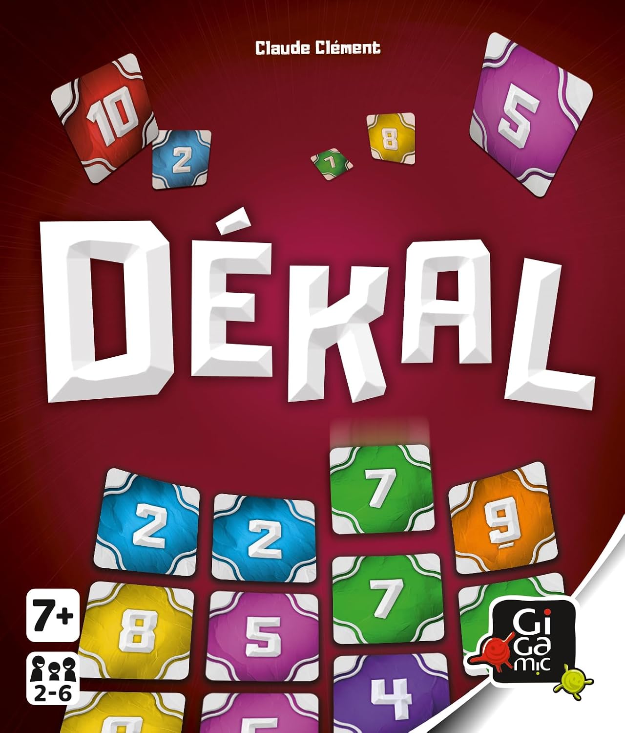 GIGAMIC - Dekal - Jeux de société - Jeux de Cartes dès 7 Ans - Jeu d'ambiance pour Enfant, Famille et Amis - Logique et Observation - De 2 à 6 Joueurs - Jeu Rapide 15 Min - Version Française - GBDEK
