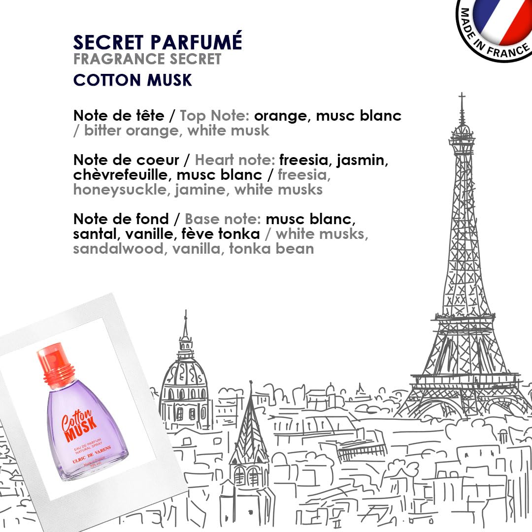 ULRIC DE VARENS - Eau de Parfum Mini Vanille - Vanille Boisée - Parfum Femme - Vaporisateur - Made in France - 25 ml