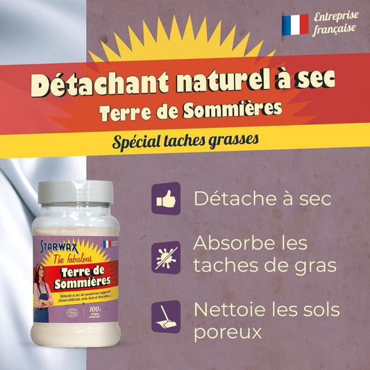 STARWAX FABULOUS Détachant Terre de sommières 200g
