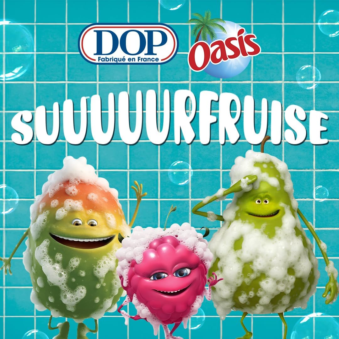 DOP Douche Crème Pomme Poire pH Neutre Peaux Sensibles Sans Savon 310ml