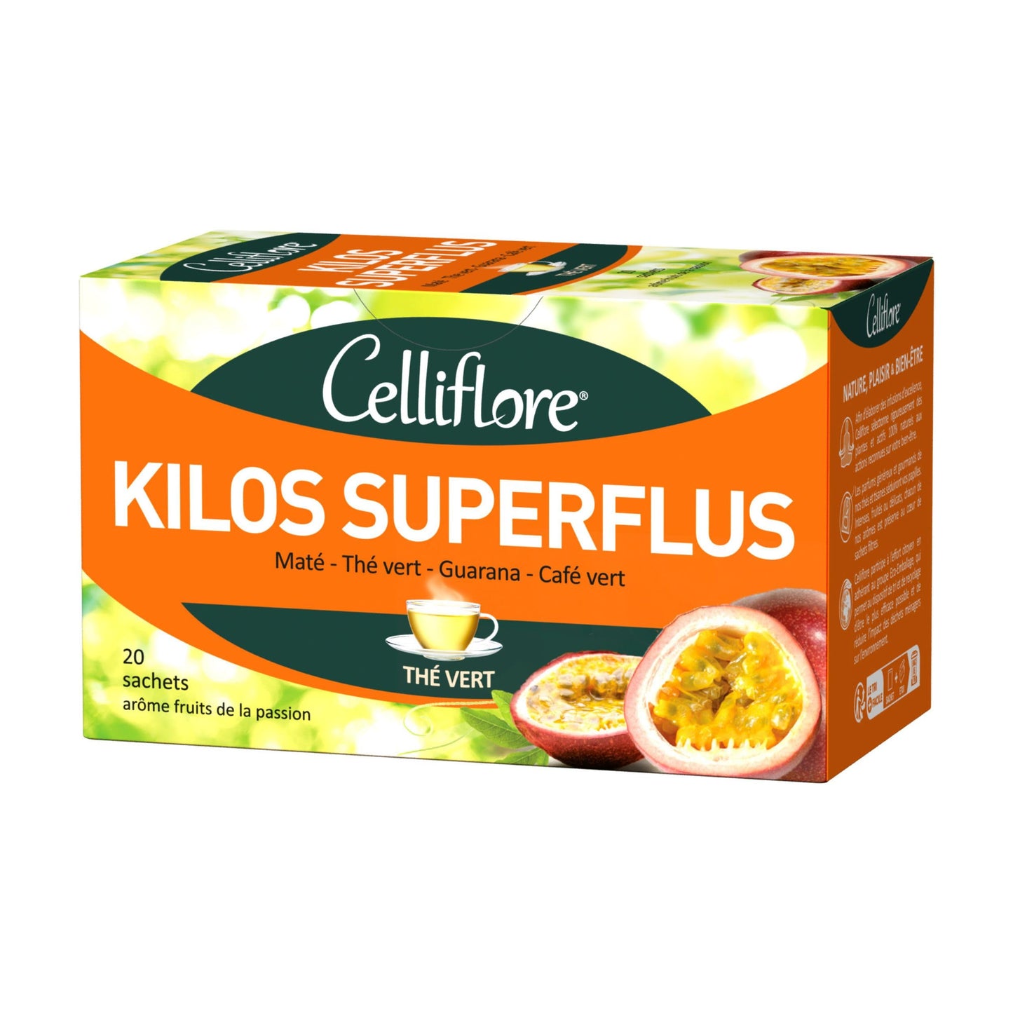 CELLIFLORE 20 Infusions Ventre Plat, Digestion, Fenouil, Reine des prés