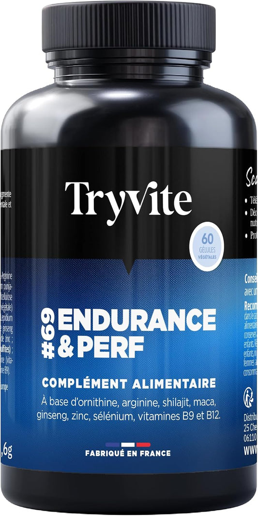 TRYVITE – Formule pour Hommes Actifs – Fabriqué en France – 60 Gélules.