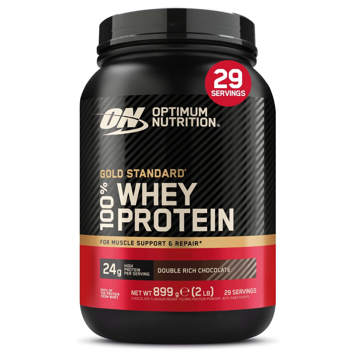 Optimum Nutrition Gold Standard 100% Whey Protéine en Poudre, 896 g