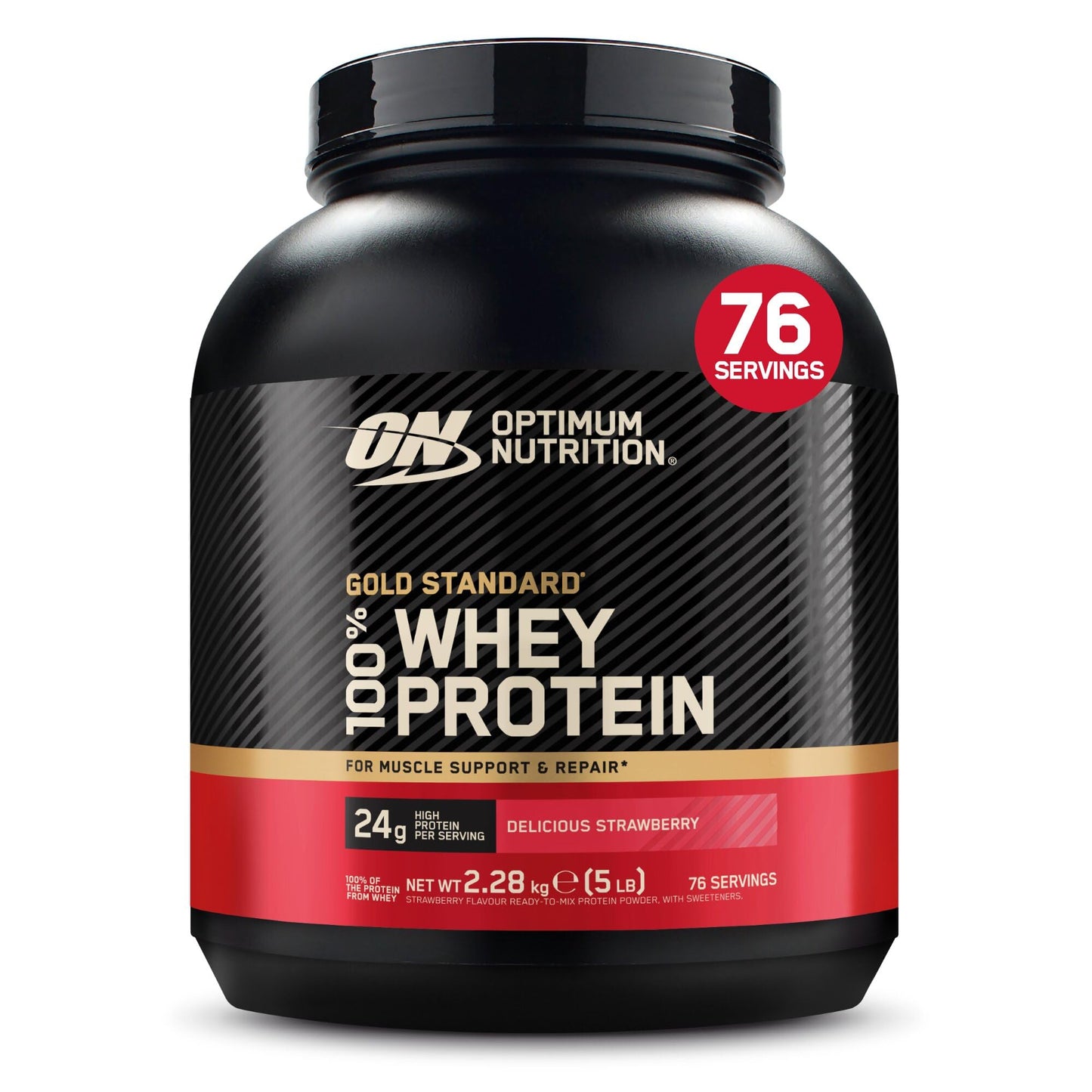 Optimum Nutrition Gold Standard 100% Whey Protéine en Poudre, 2,26 kg