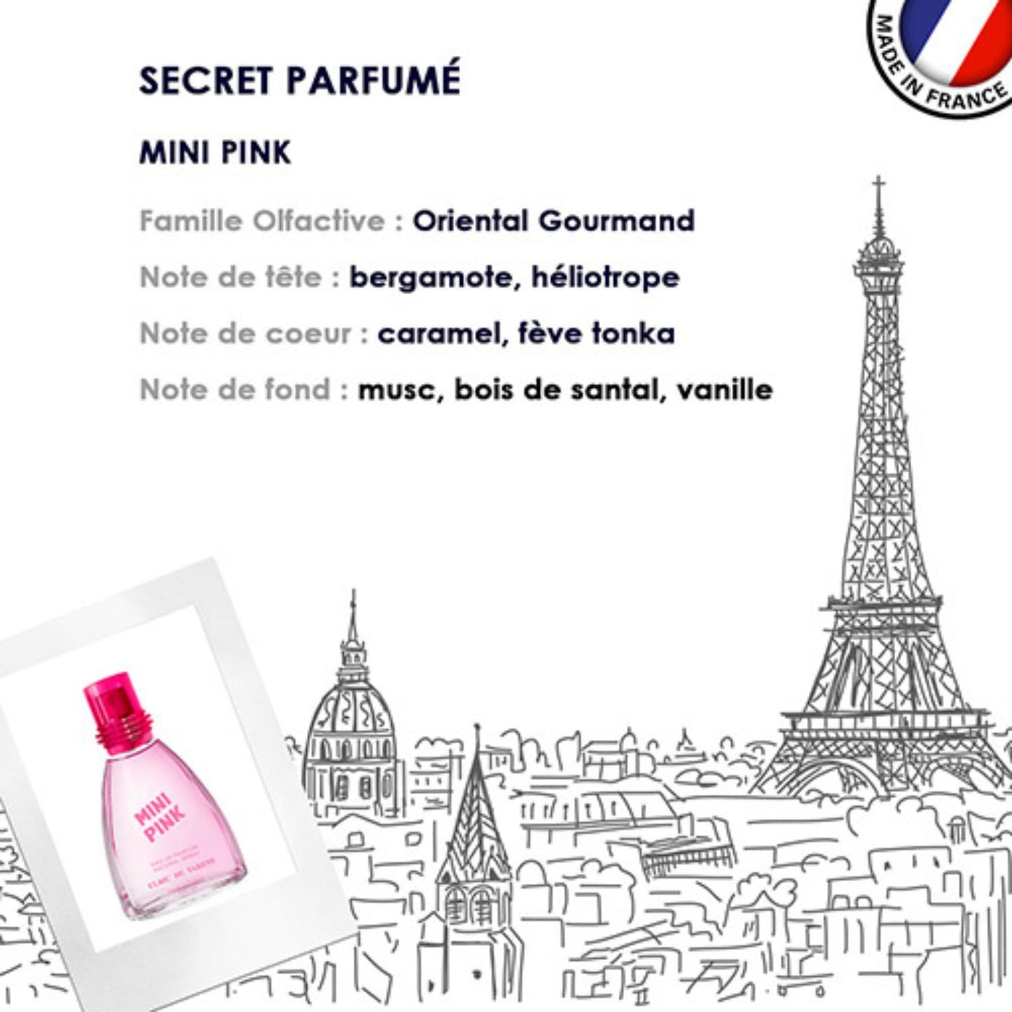 ULRIC DE VARENS - Eau de Parfum Mini Vanille - Vanille Boisée - Parfum Femme - Vaporisateur - Made in France - 25 ml