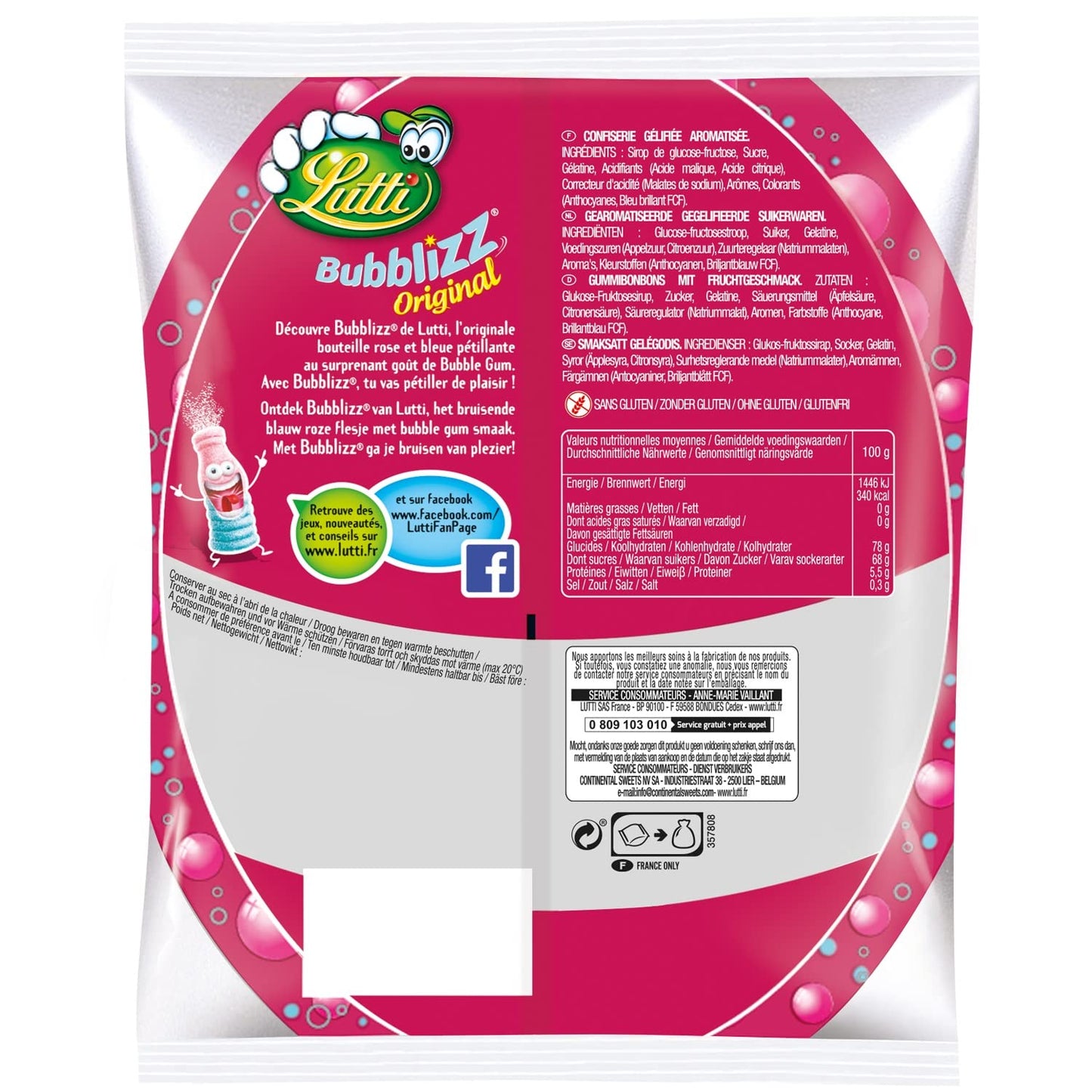 Lutti Bubblizz original 100 G