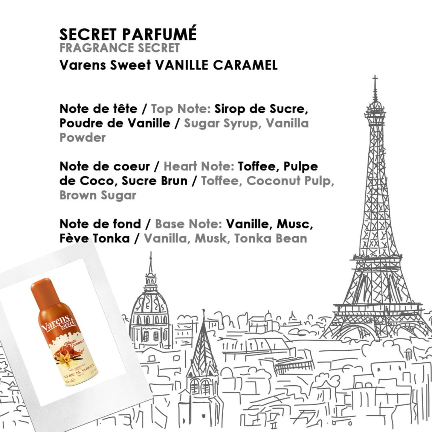 ULRIC DE VARENS - Body Fragrance Varens Sweet- Parfum & Déodorant Femme 2-en-1 - Vaporisateur - Spray - Lot de 2 x 150 ml