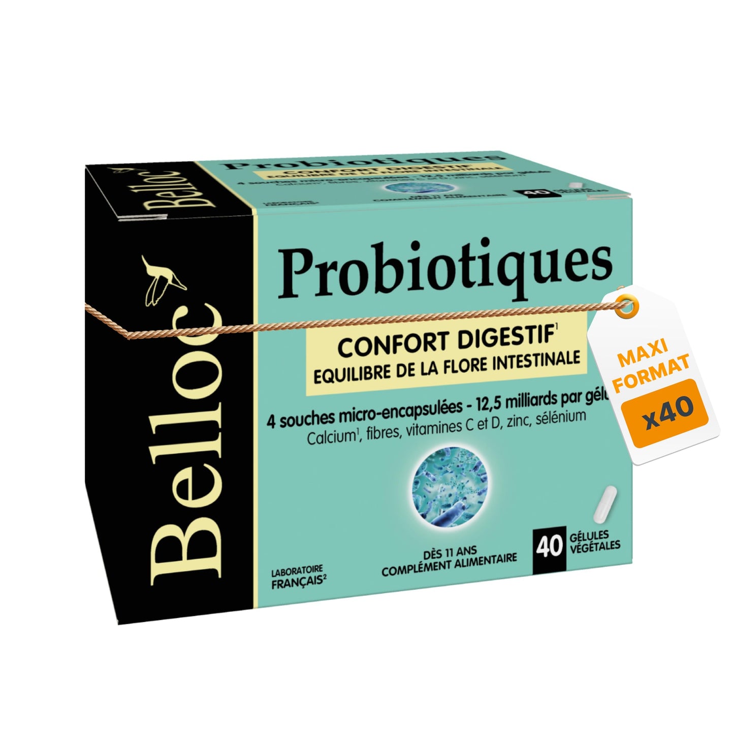 Belloc Probiotique Flore Intestinale 4souches micro-encapsulées 30 Gélules