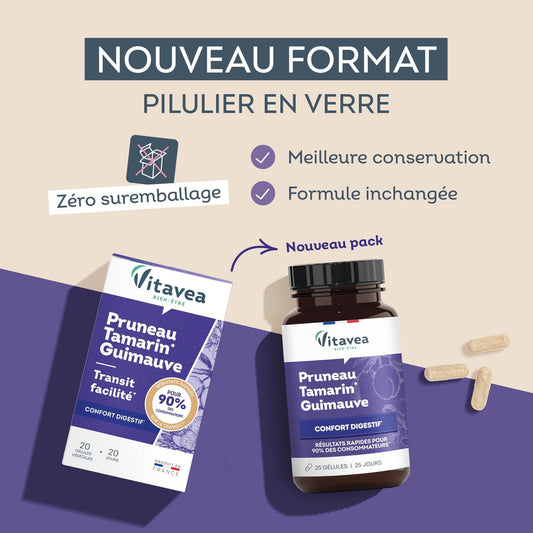 Vitavea Bien-être - Tamarin Pruneau Guimauve - Transit - 25 jours