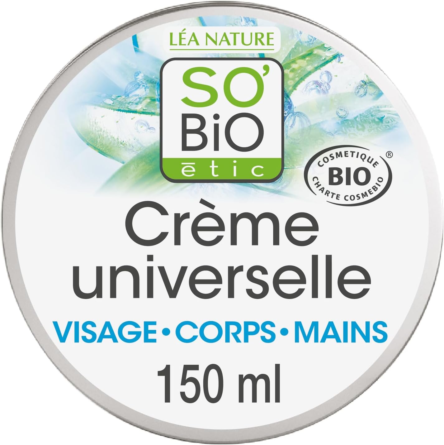 Crema Universal Aloe Vera Bio SO'BIO ETIC, formato 150ml - Lote de 2