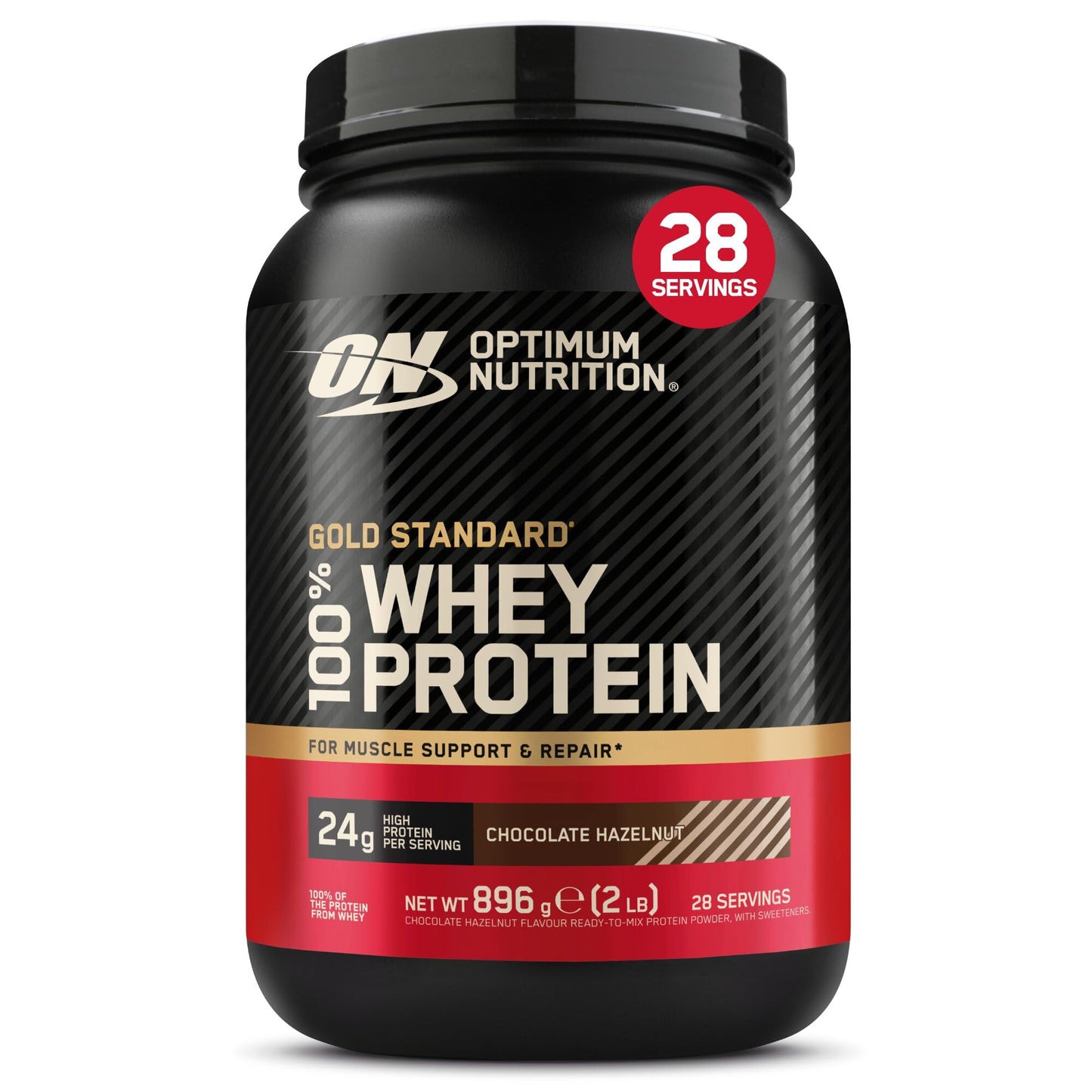 Optimum Nutrition Gold Standard 100% Whey Protéine en Poudre, 896 g