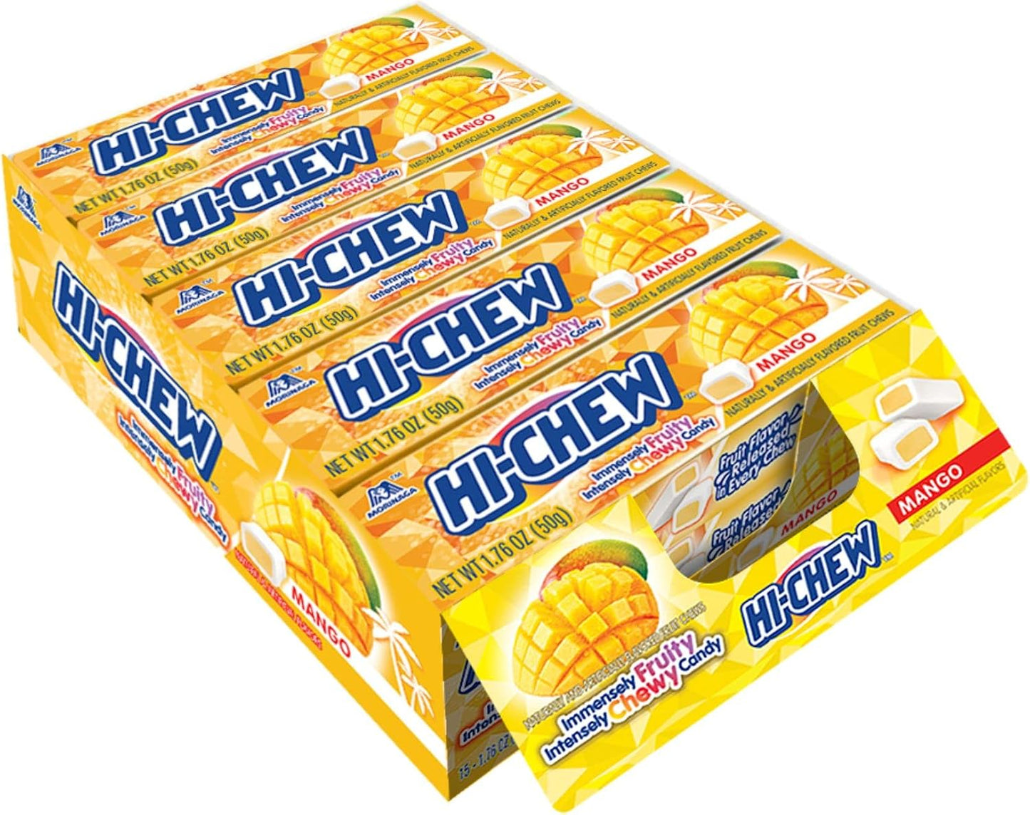 HI-CHEW Bonbons à Mâcher Saveur Mangue 15 X 50 g