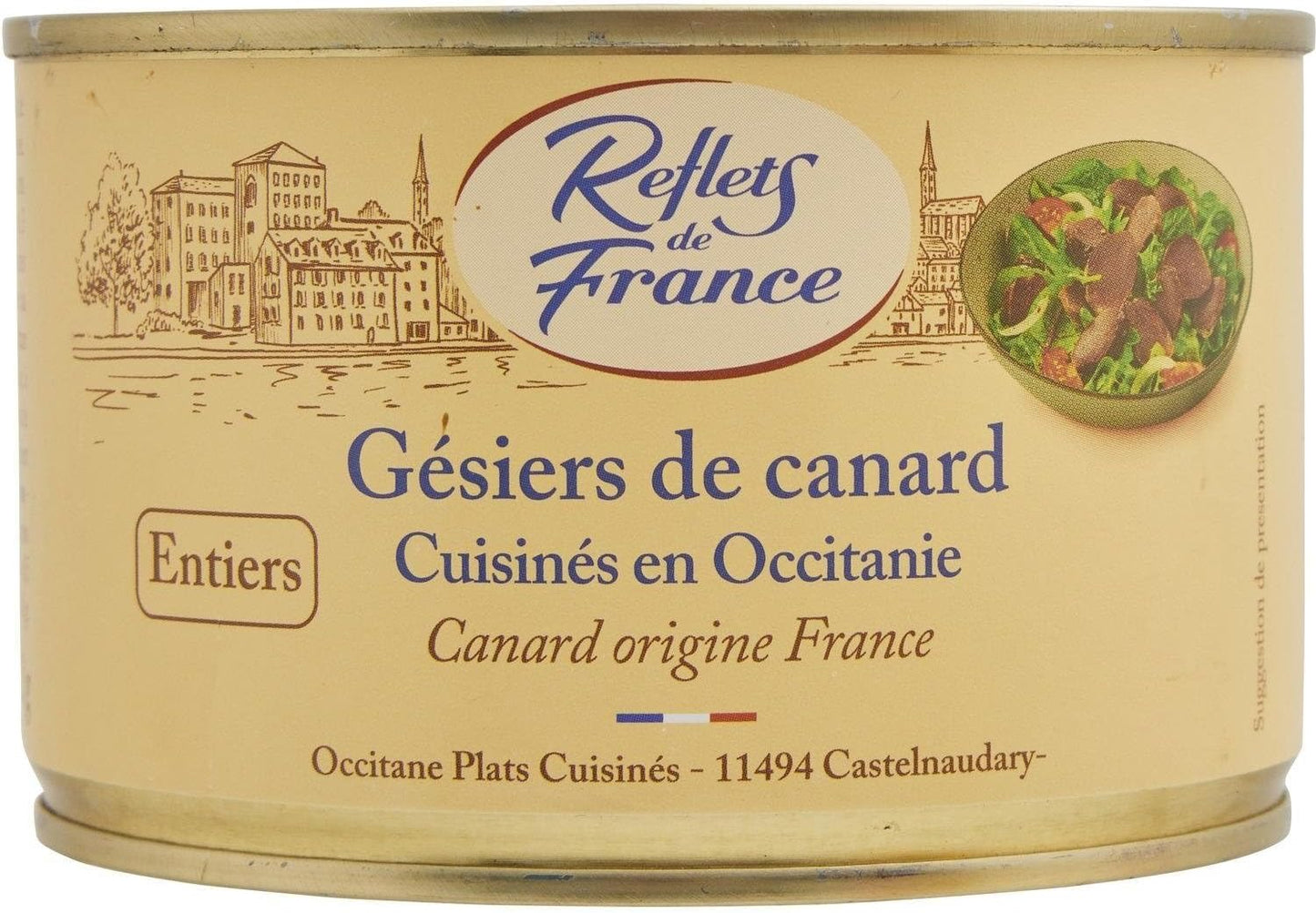 Reflets de France – Gésiers de Canard Confits, Texture Fondante et Saveurs Authentiques (Boîte de 212 g) – Pack de 3 – Vendu par packLot