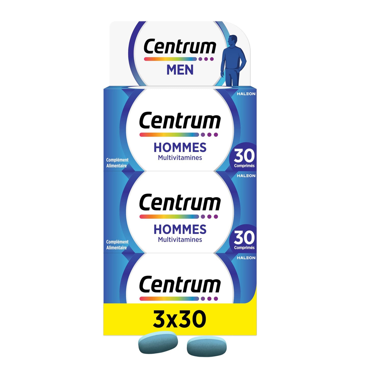 CENTRUM Women 50+ - Multivitamines et Minéraux pour Femme de +50 ans - 23 nutriments Vit D, C, B6, B12, Fer & Zinc - Complément Alimentaire Fatigue, Immunité & Soutien Cognitif - 30 Comprimés - 1 Mois