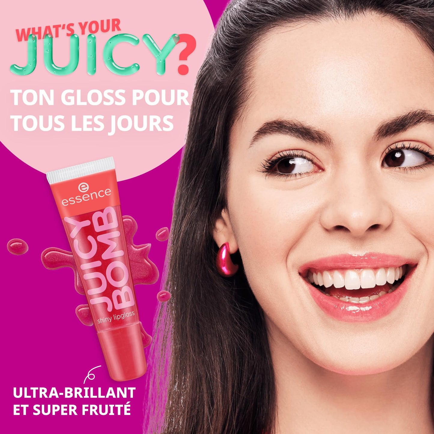essence brillo de labios 101 JUICY BOMB brillo de labios brillante 101 Lovely - 10 ml