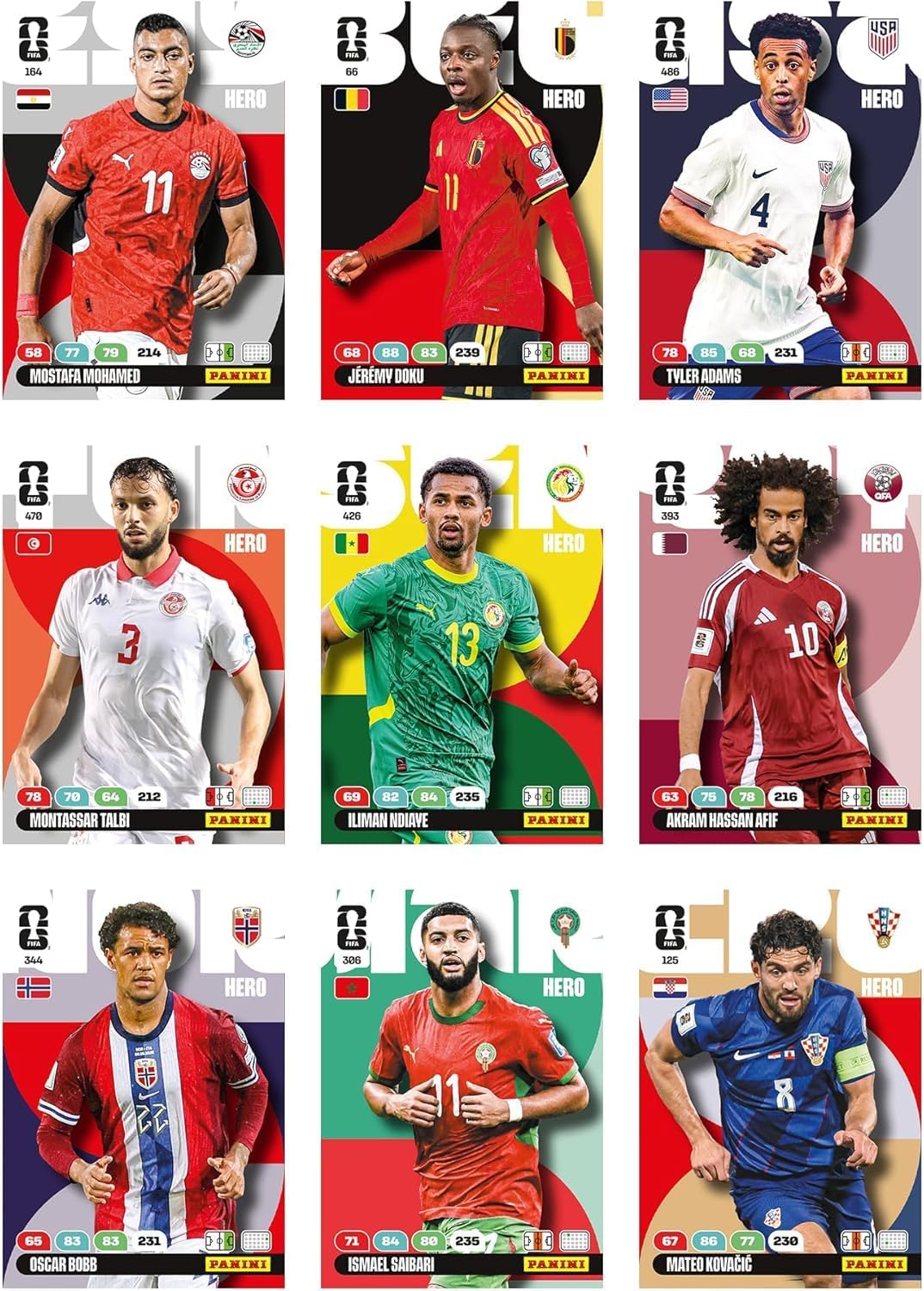 Panini Coupe du Monde DE LA FIFA 2026 Trading Cards Game Blister 7 Pochettes + 4 Cartes édition limitée