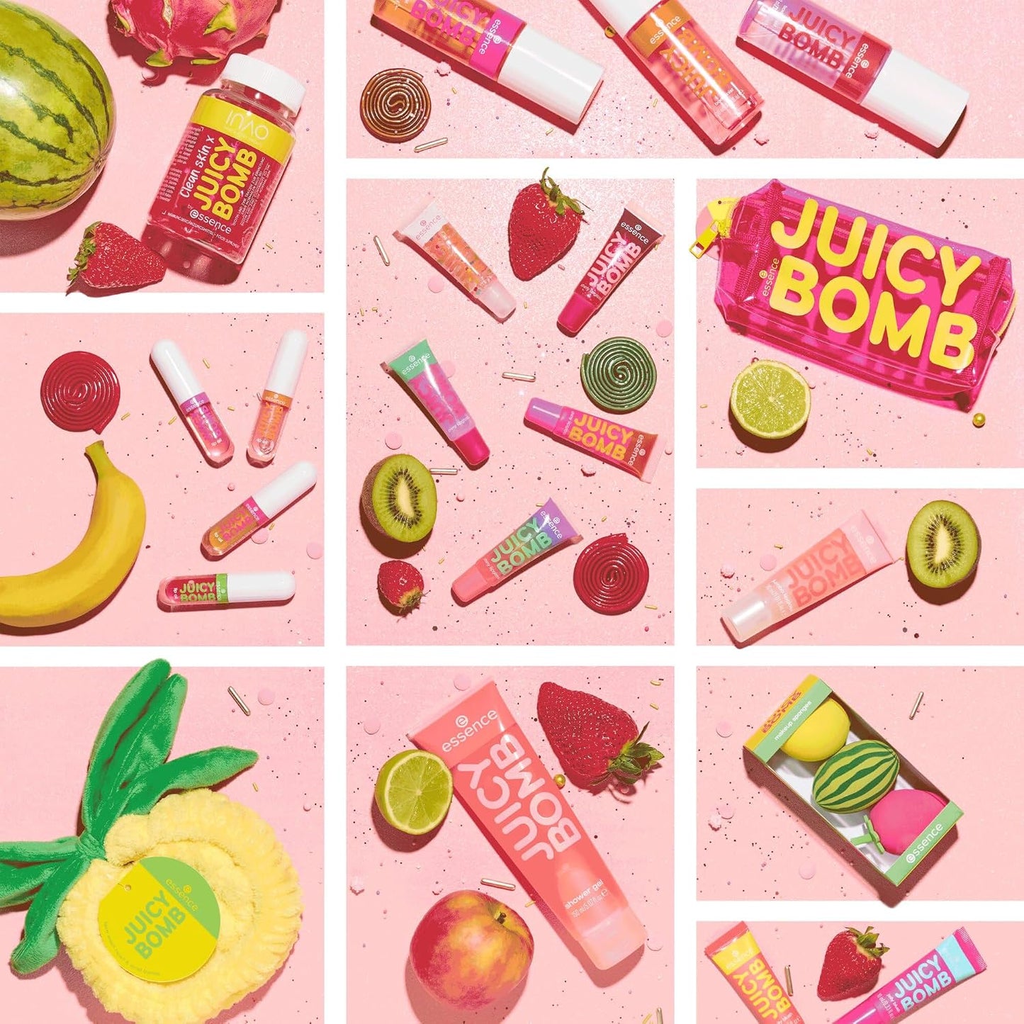 essence JUICY BOMB PARTY lip oil huile à lèvres, protecteur, avec huiles, naturel, brillant (2.4ml)