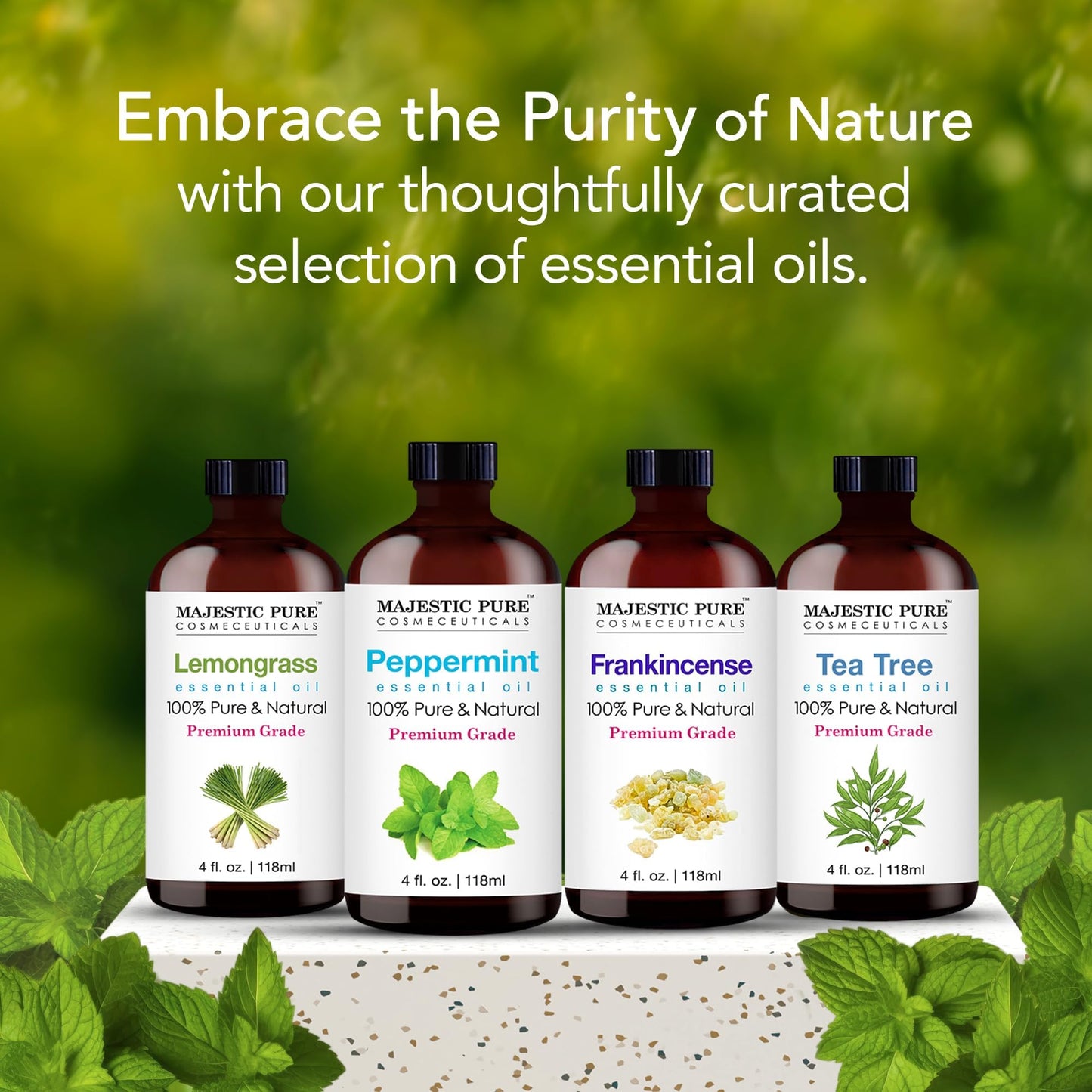 Majestic Pure Huile Essentielle Tea Tree (Arbre à Thé), 118ml