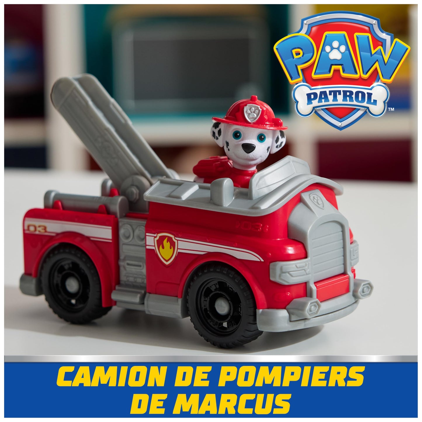 Paw Patrol - Pat Patrouille - Véhicule 15 Cm Et Figurine Liberty