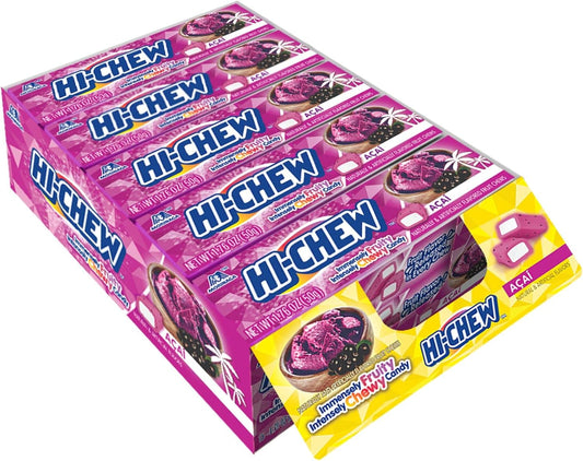 HI-CHEW Bonbons à Mâcher Saveur Açaï 15 Étuis X 50 g