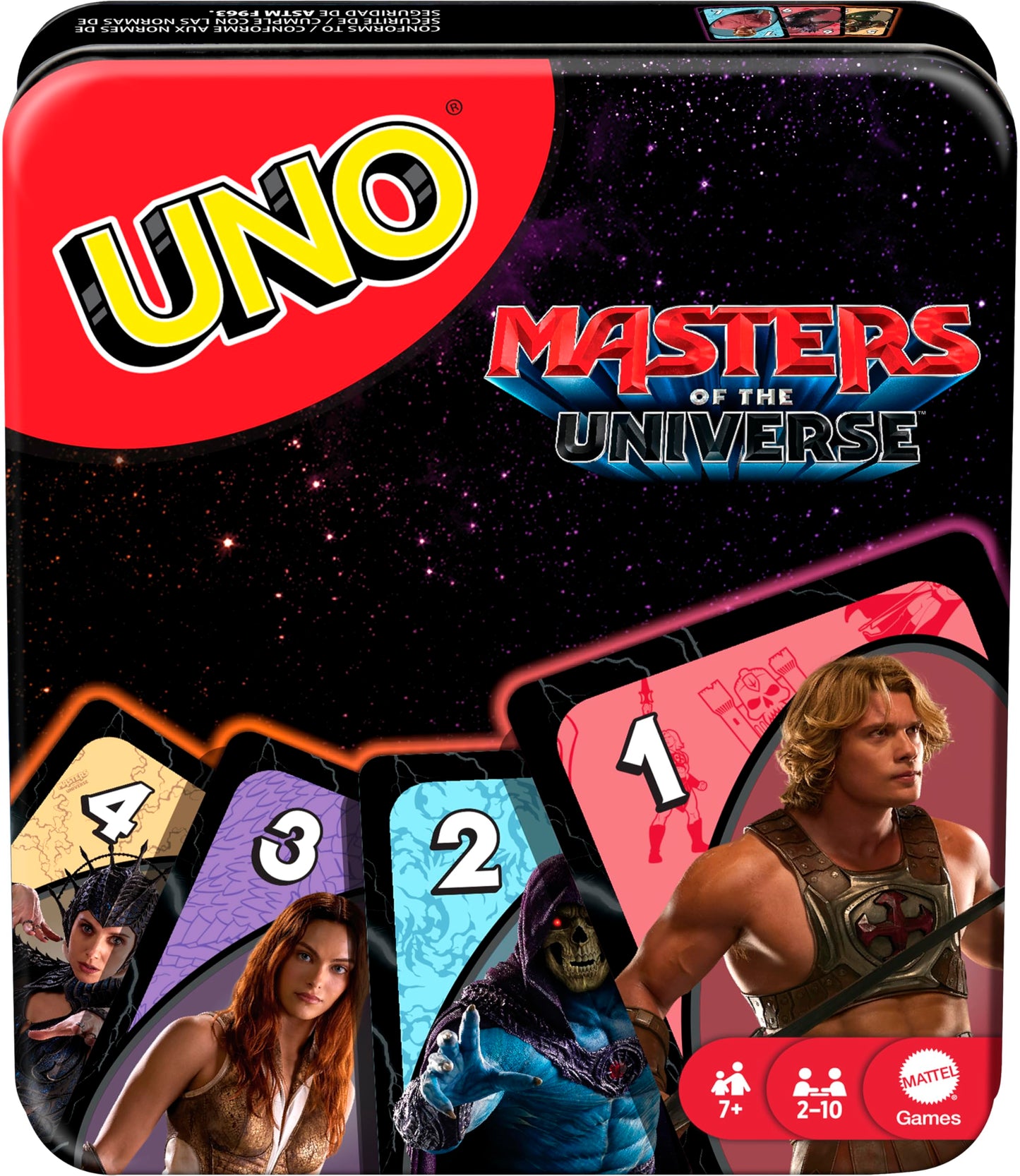 Mattel Games UNO Minecraft Jeu de Cartes, Cadeaux pour Enfants et soirée en Famille, sur Le thème du Jeu vidéo Minecraft, Jeux de Voyage, boîte de Rangement, HJC88