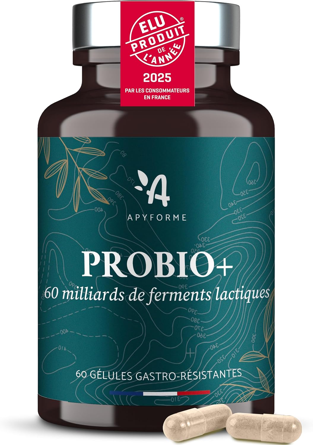 Apyforme Probio+ Probiotique Flore Intestinale 60 Milliards UFC/Jour