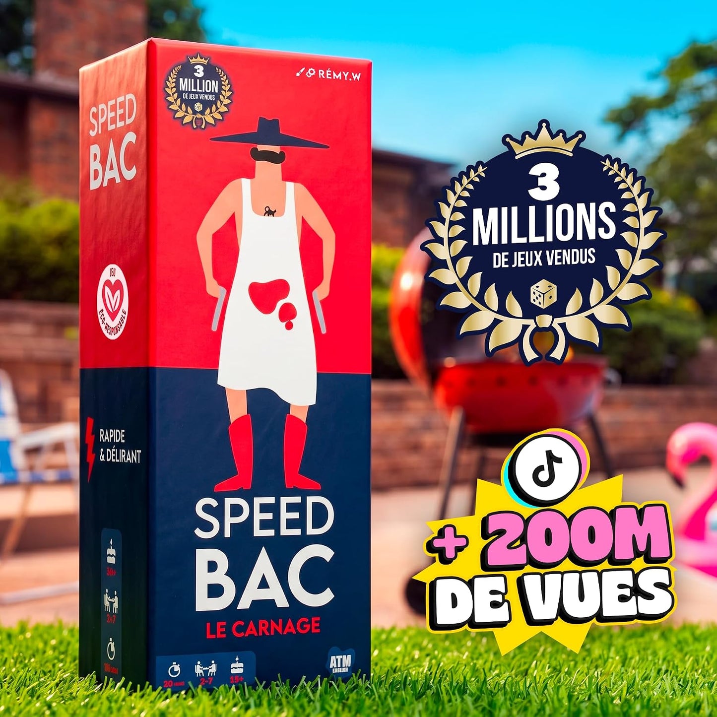 ATM Gaming Speed Bac - Jeu de société Adulte - Rapide et délirant - 2 à 7 Joueurs - Jeu d'ambiance - Jeu de Voyage