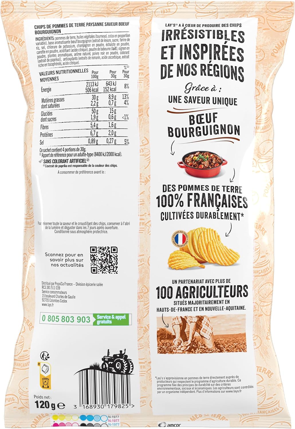 Lay's Patatas Sabor Carne a la Borgoña 120g