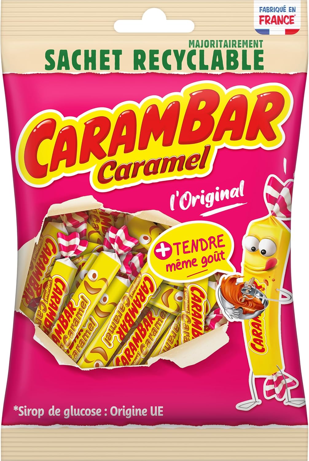 CARAMBAR caramel sachet recyclé 180g 20CA