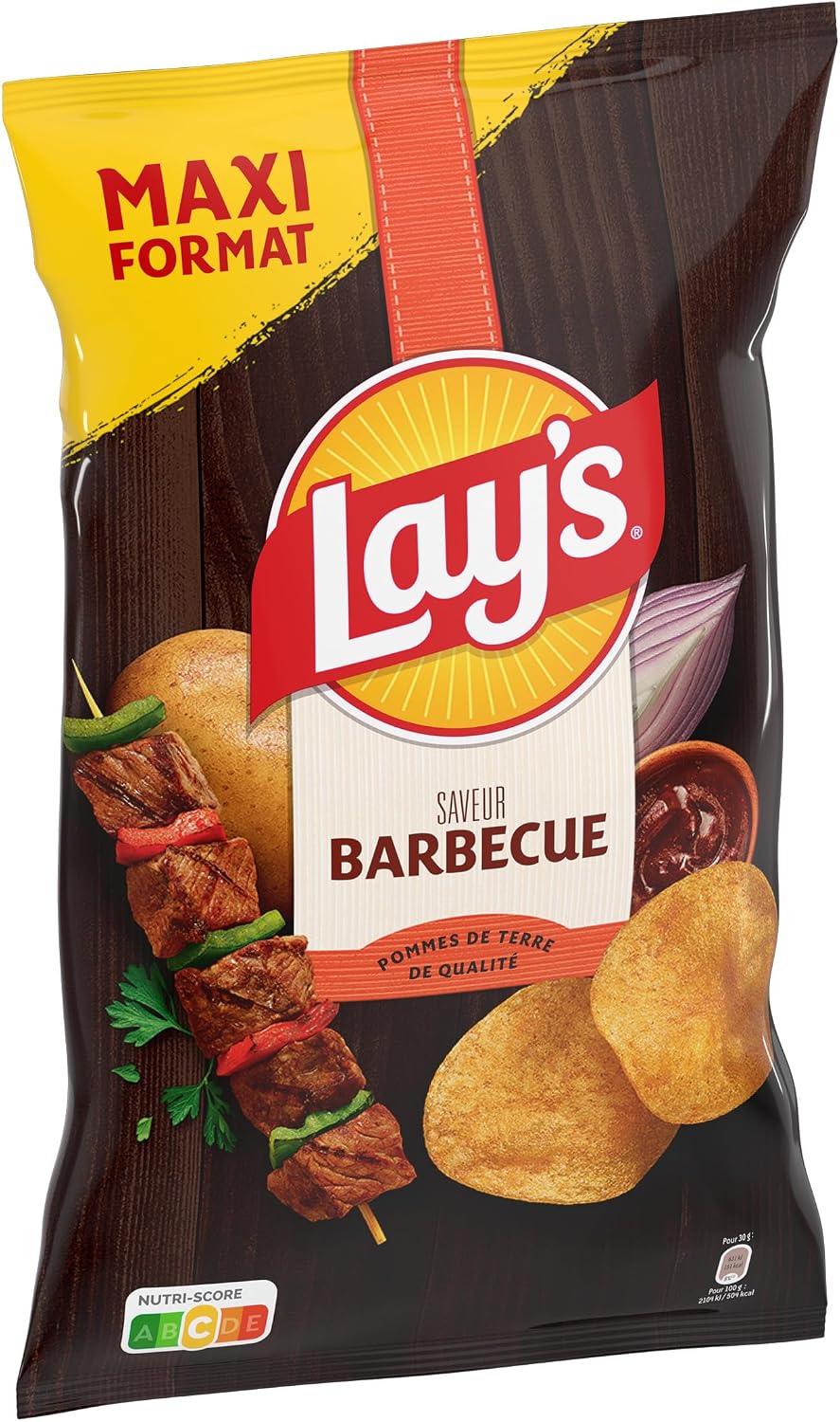 Patatas fritas LAY'S Sabor Barbacoa Maxi Formato 350g
