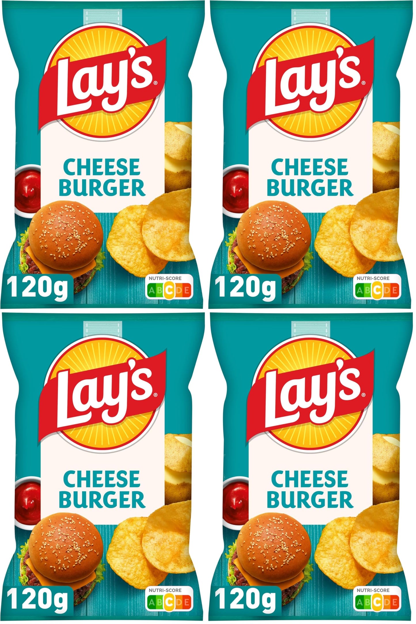 Patatas fritas LAY'S Sabor Cheeseburger 120g