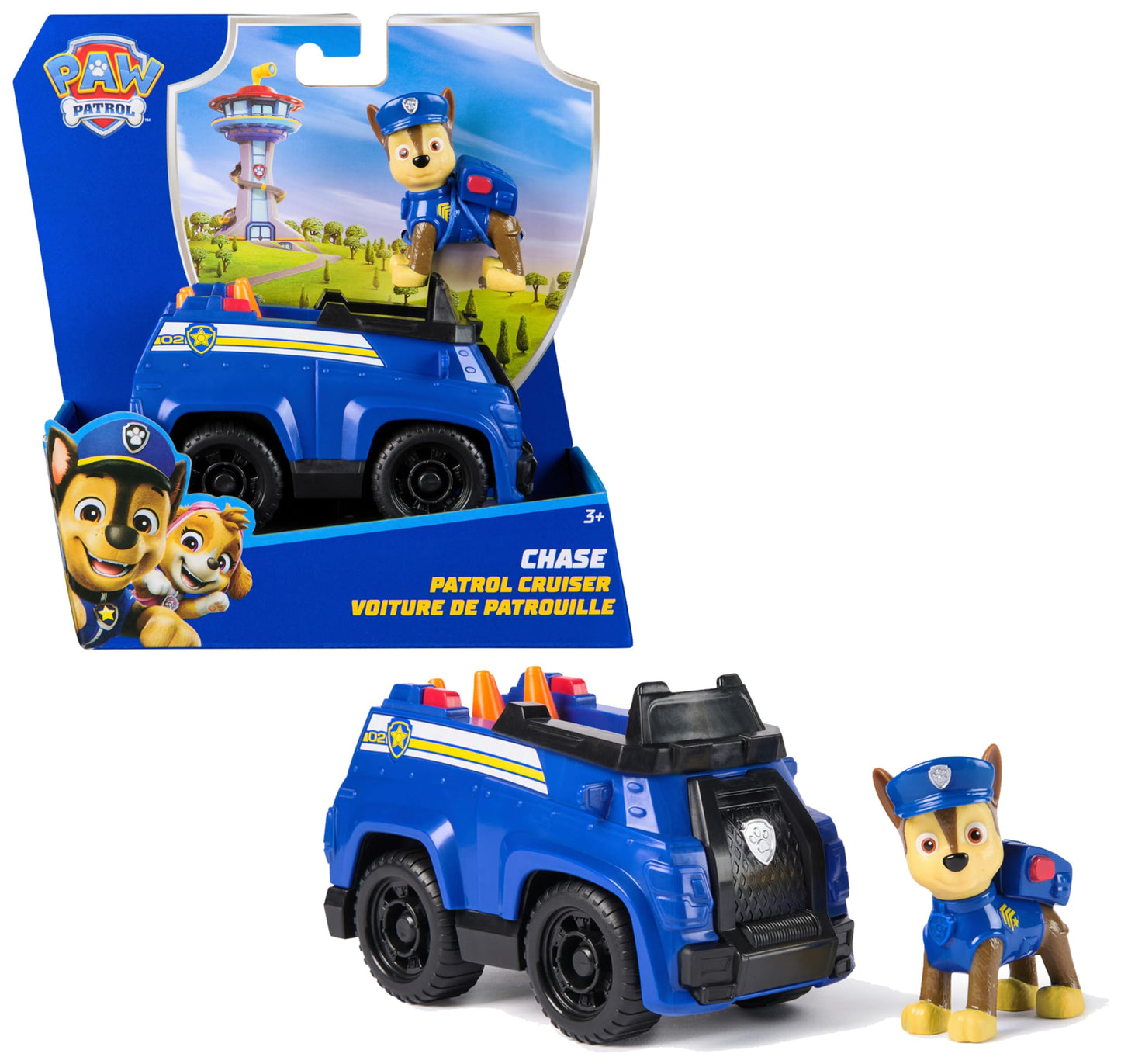 Paw Patrol - Pat Patrouille - Véhicule 15 Cm Et Figurine Liberty