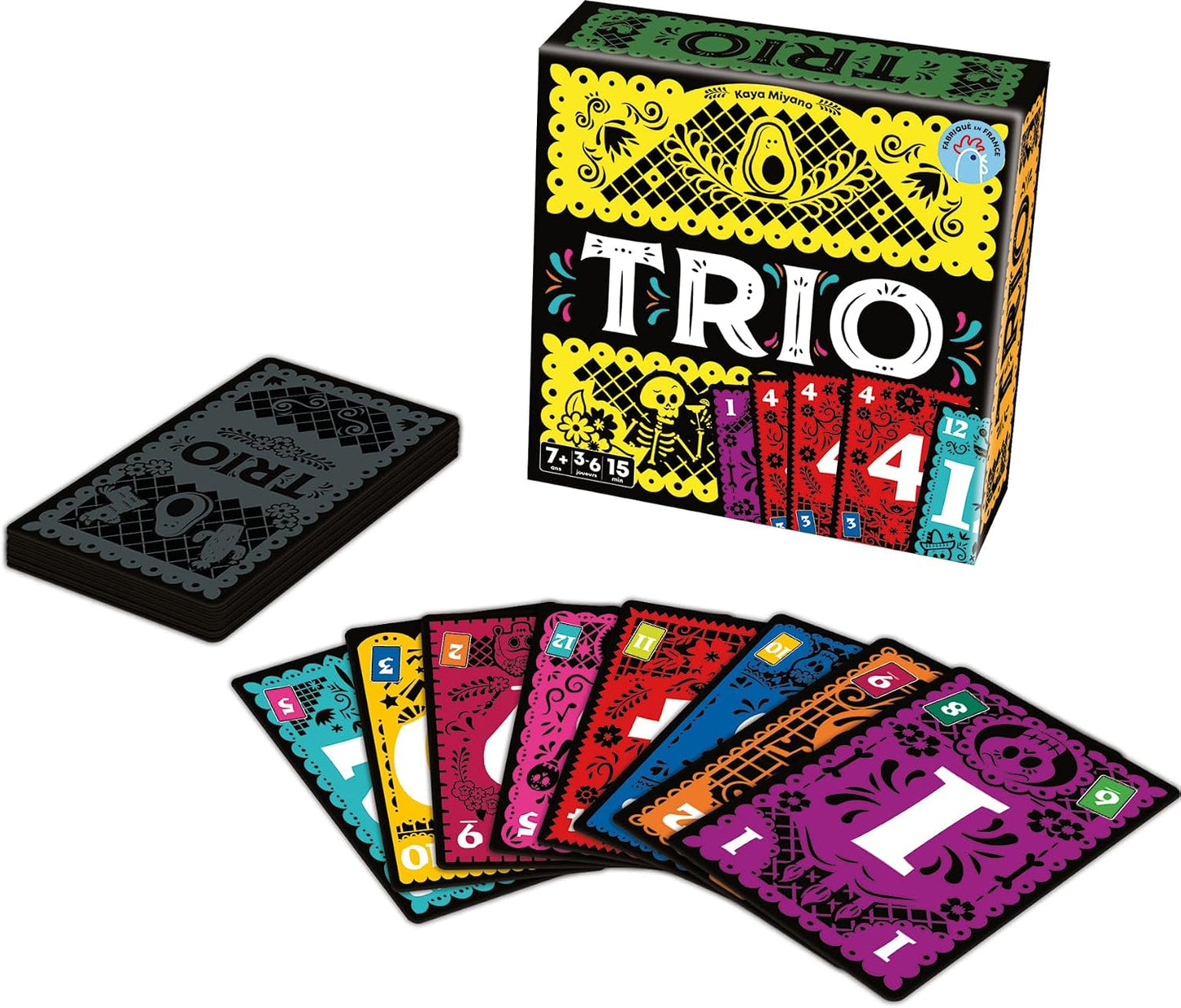 Asmodee - Trio - Jeu de Cartes Made in France - Récompensé As d'or 2024