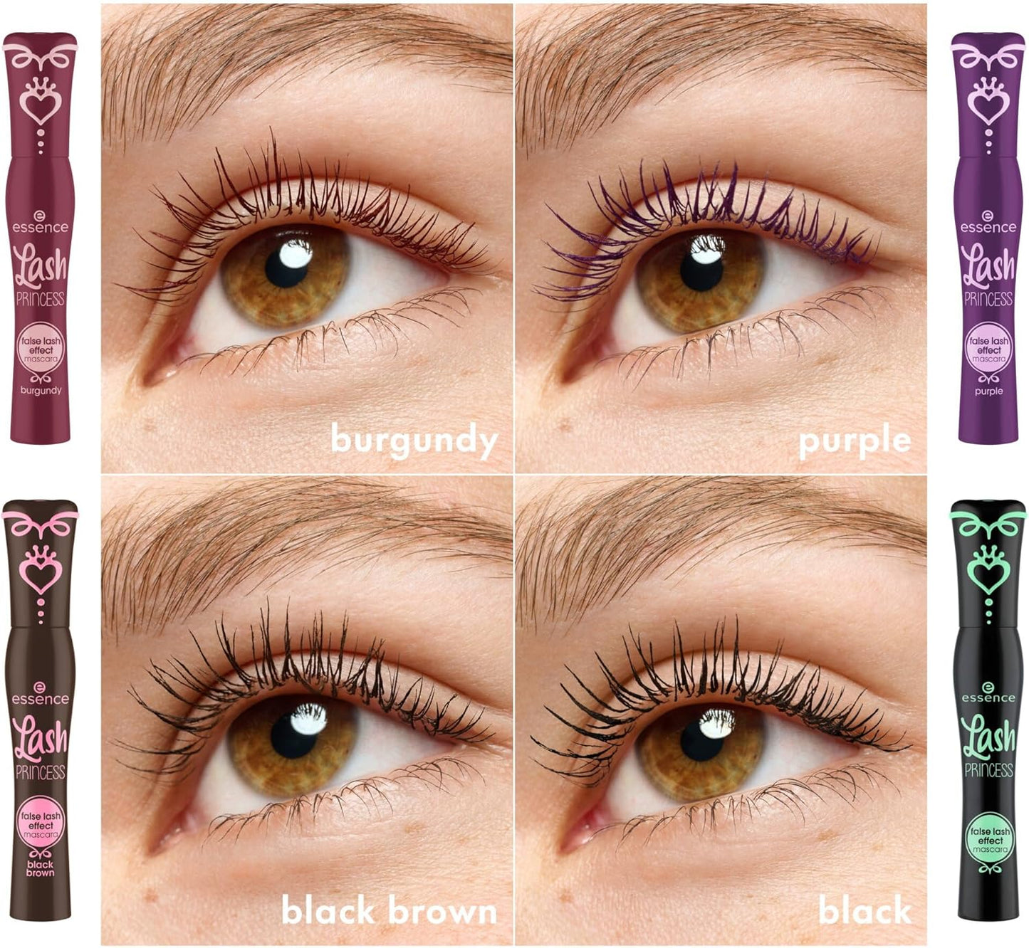 essence Lash PRINCESS false lash effect mascara black brown mascara effet faux cils, augmentant le volume, effet faux-cils, mettant en valeur l'oeil, allongeant (12ml)