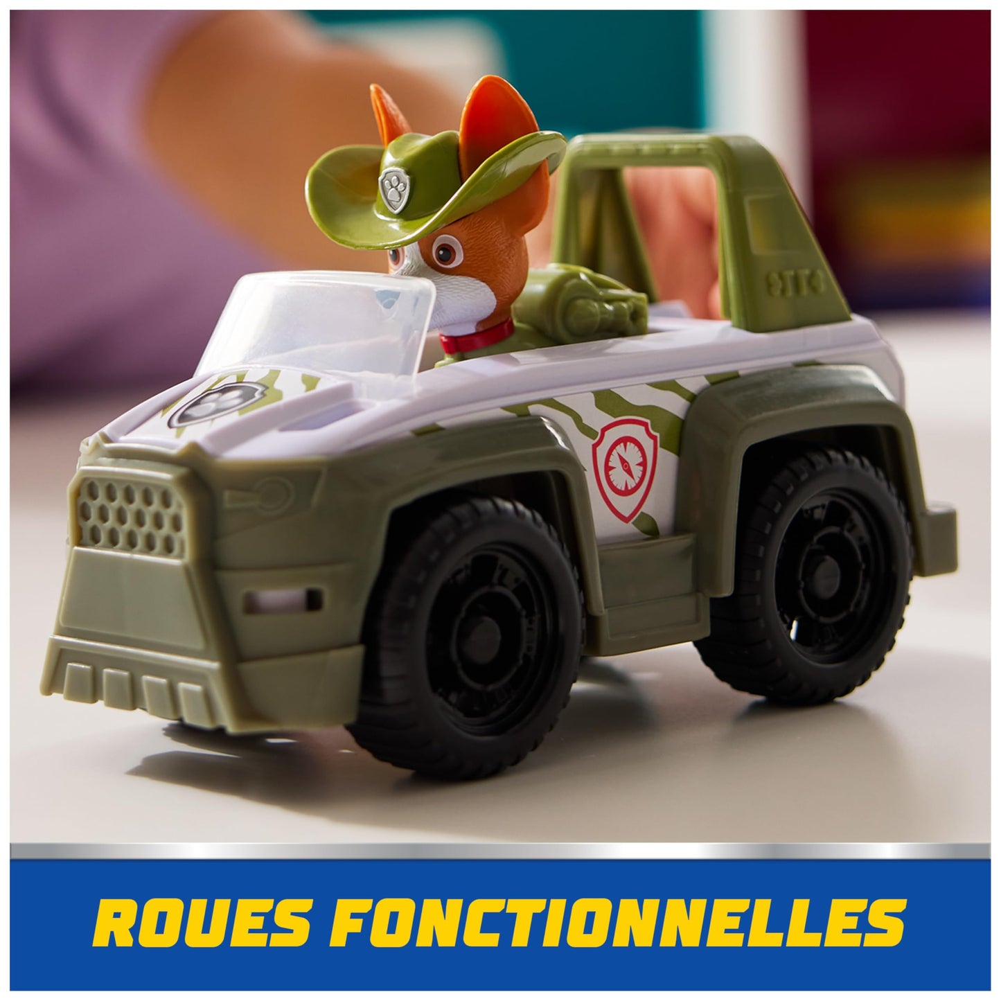 Paw Patrol - Pat Patrouille - Véhicule 15 Cm Et Figurine Liberty
