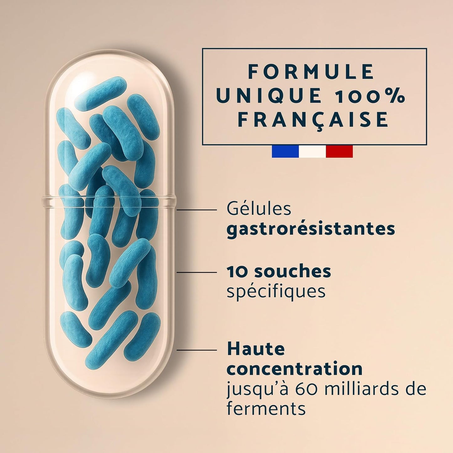 Apyforme Probio+ Probiotique Flore Intestinale 60 Milliards UFC/Jour