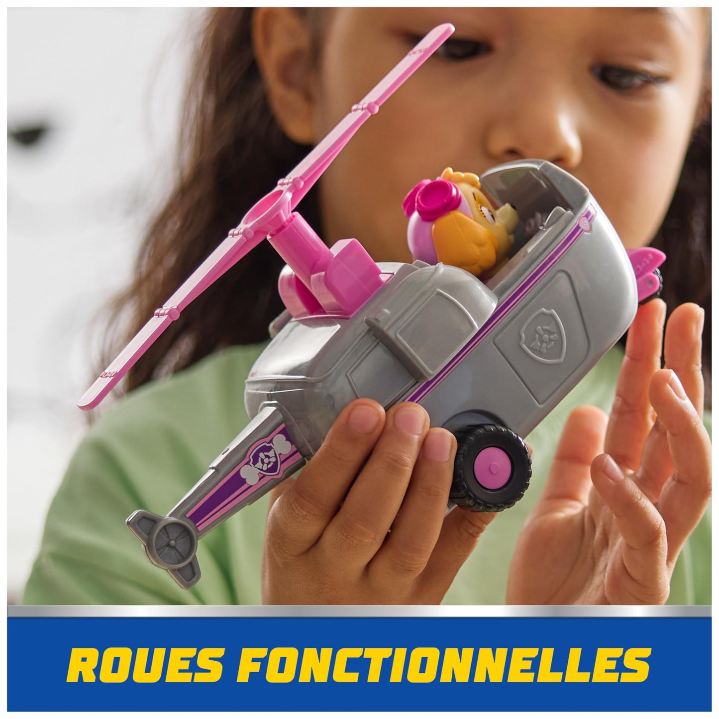 Paw Patrol - Pat Patrouille - Véhicule 15 Cm Et Figurine Liberty