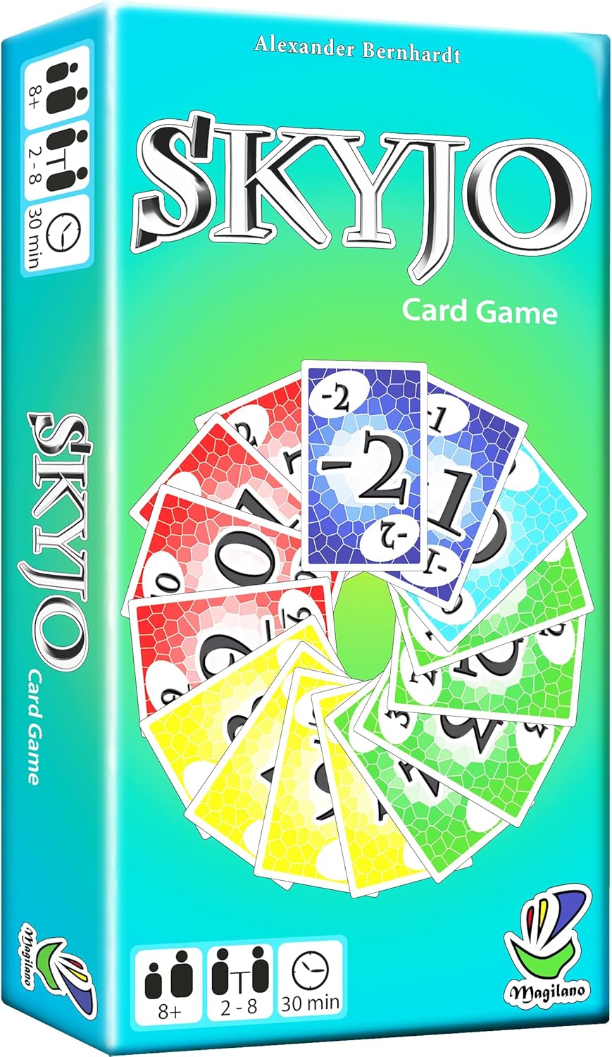 Magilano SKYJO, Jeu de Cartes Amusant pour Les Jeunes et Les Moins Jeunes, des soirées de Jeu Amusantes dans Le Cercle d'amis et de Famille.