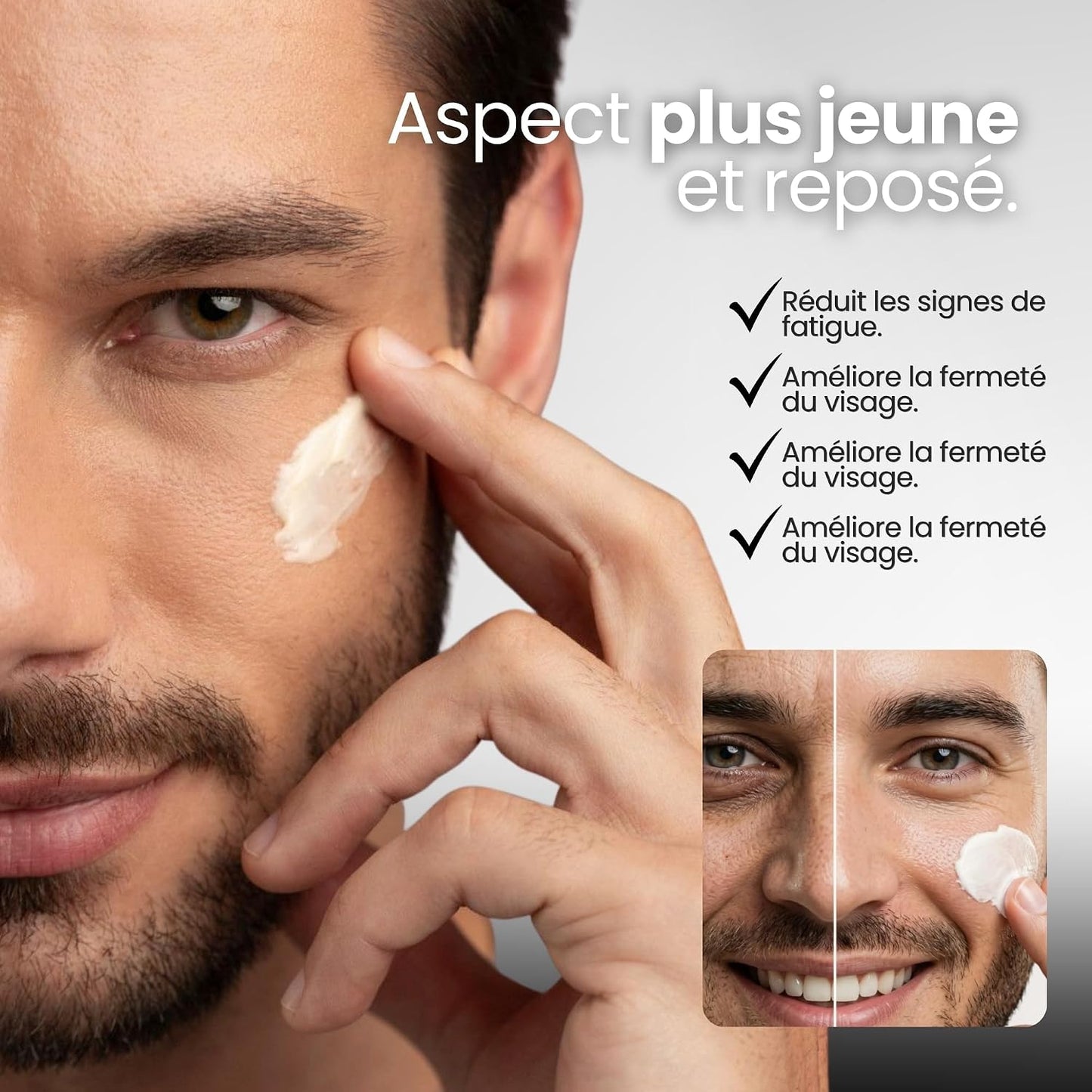 Men’s Master Crème Visage Homme Anti-Rides | Collagène, Acide Hyaluronique & Vitamines | Soin Hydratant Jour et Nuit | Peau Lisse et Raffermie | Pour Tous Types de Peau | 75 ml