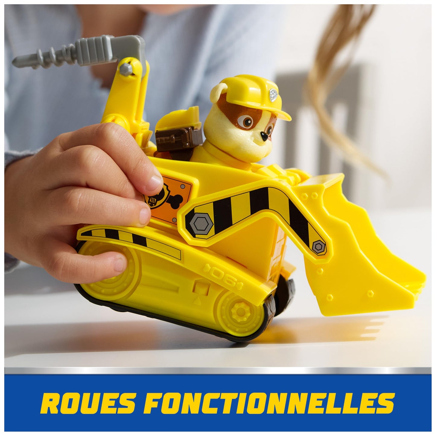 Paw Patrol - Pat Patrouille - Véhicule 15 Cm Et Figurine Liberty