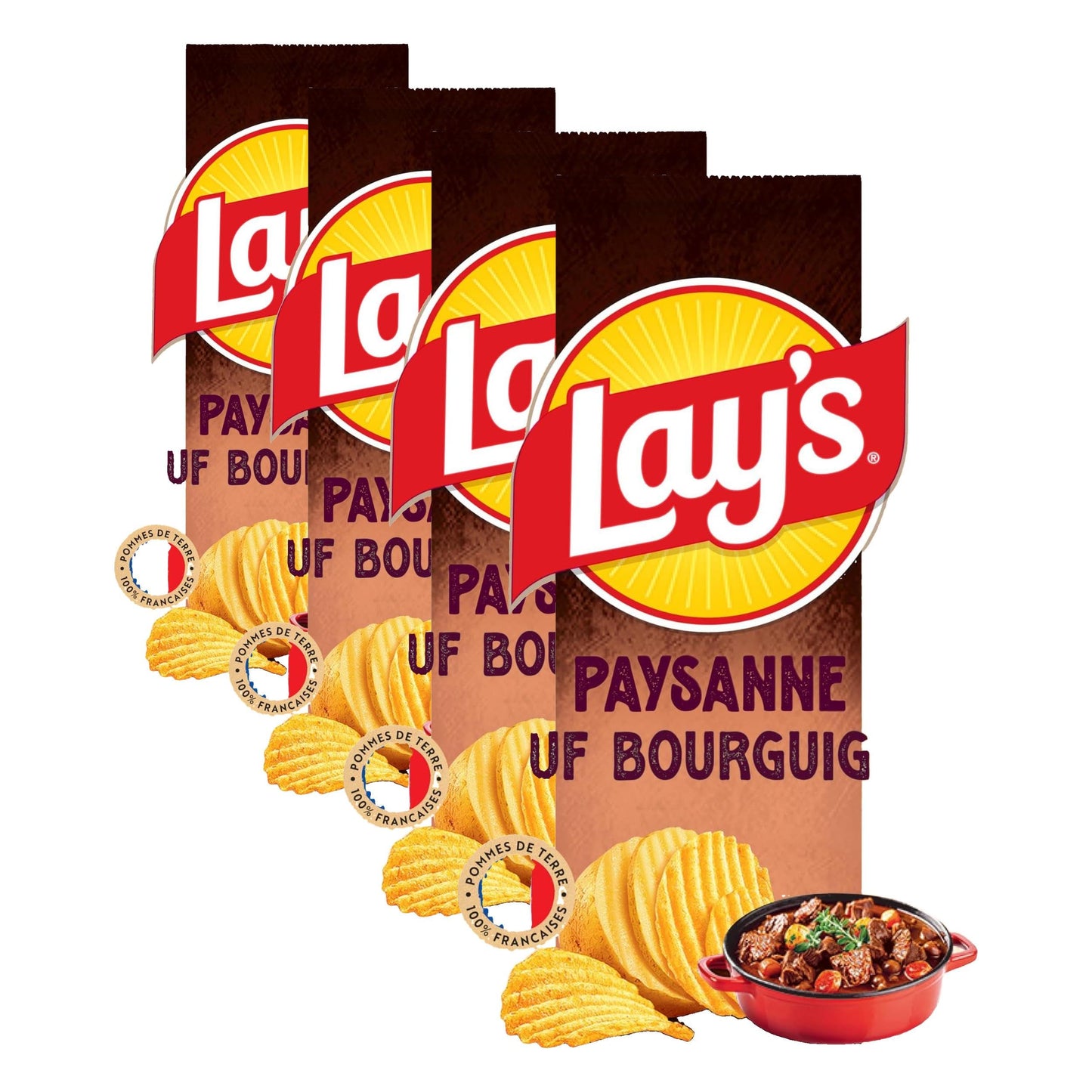 Lay's Patatas Sabor Carne a la Borgoña 120g