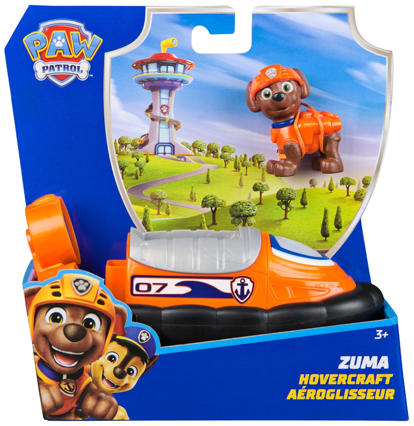 Paw Patrol - Pat Patrouille - Véhicule 15 Cm Et Figurine Liberty