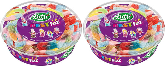 Lutti Best Fizz Bonbons Tubo 550 g (Lot de 2)