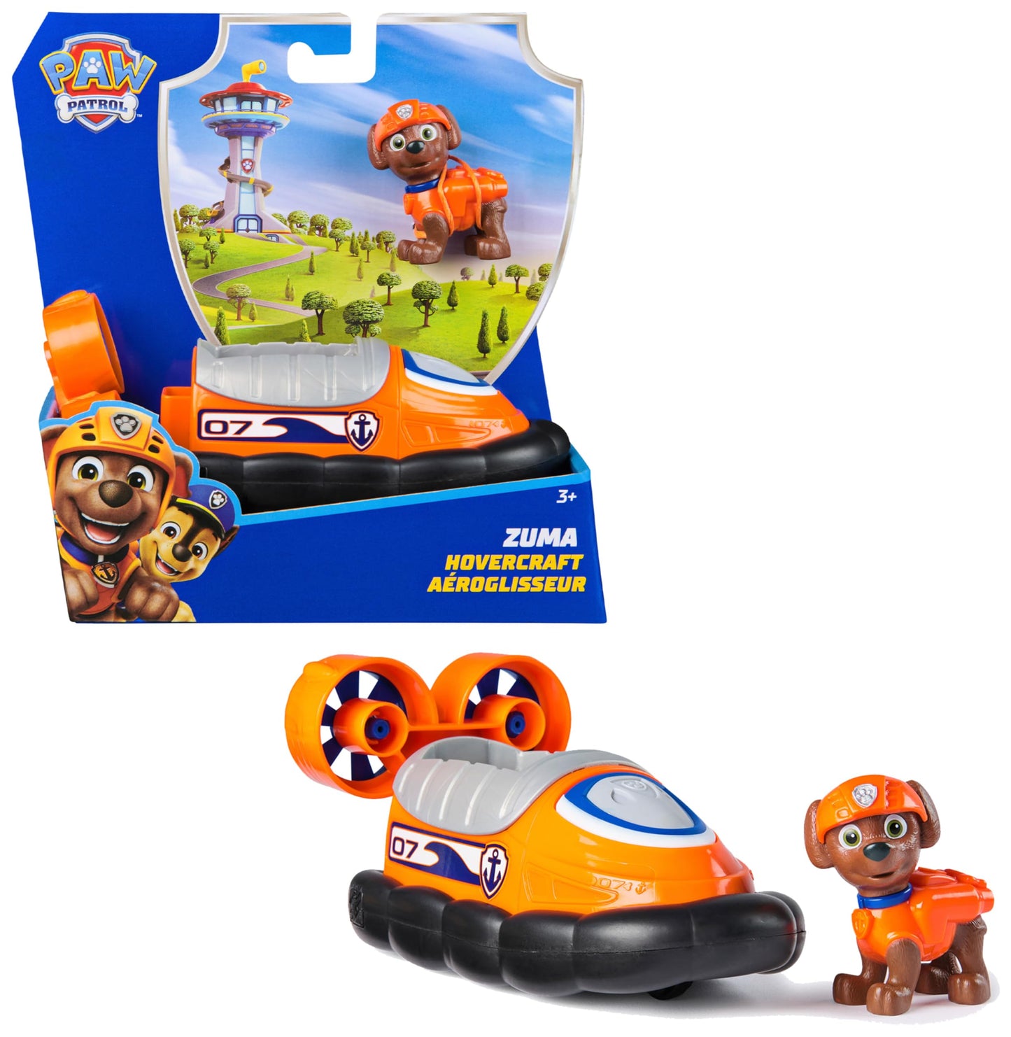 Paw Patrol - Pat Patrouille - Véhicule 15 Cm Et Figurine Liberty