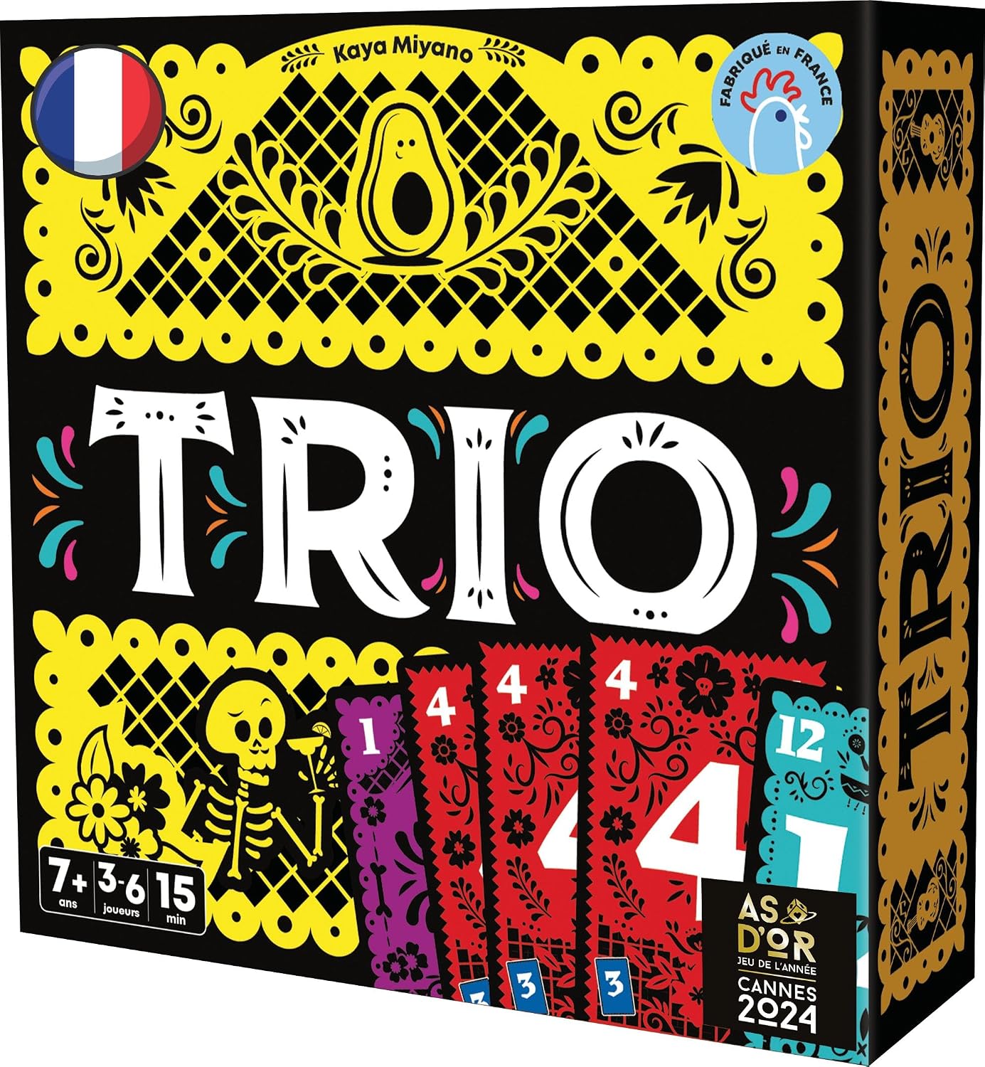Asmodee - Trio - Jeu de Cartes Made in France - Récompensé As d'or 2024