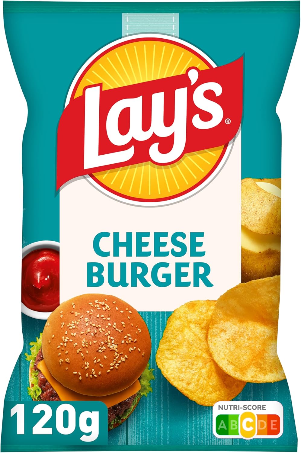 Patatas fritas LAY'S Sabor Cheeseburger 120g